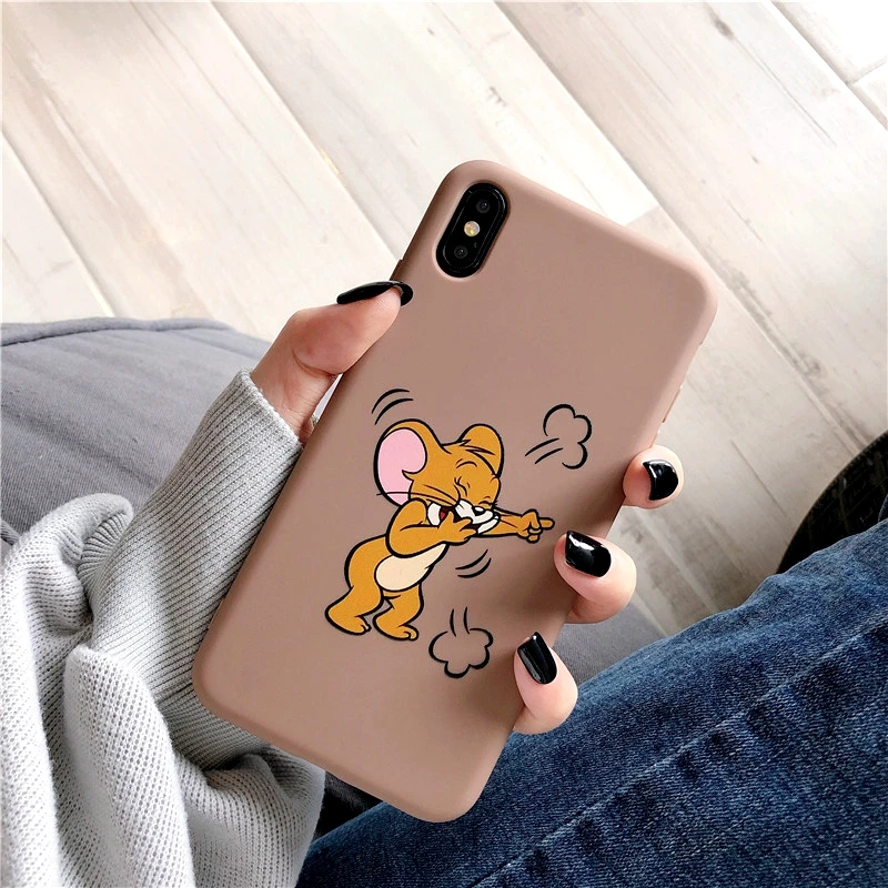 Милый чехол с мультяшной мышкой для iPhone 11 Pro X XS MAX XR 6 S чехол силиконовый Etui Coque для iPhone 6 6 S 7 8 Plus чехол для телефона - Цвет: 24