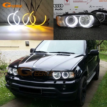 

Ultra bright Dual Color Switchback led angel eyes halo ring drl turn signal For BMW X5 E53 2000 2001 2002 2003 2004 2005 2006