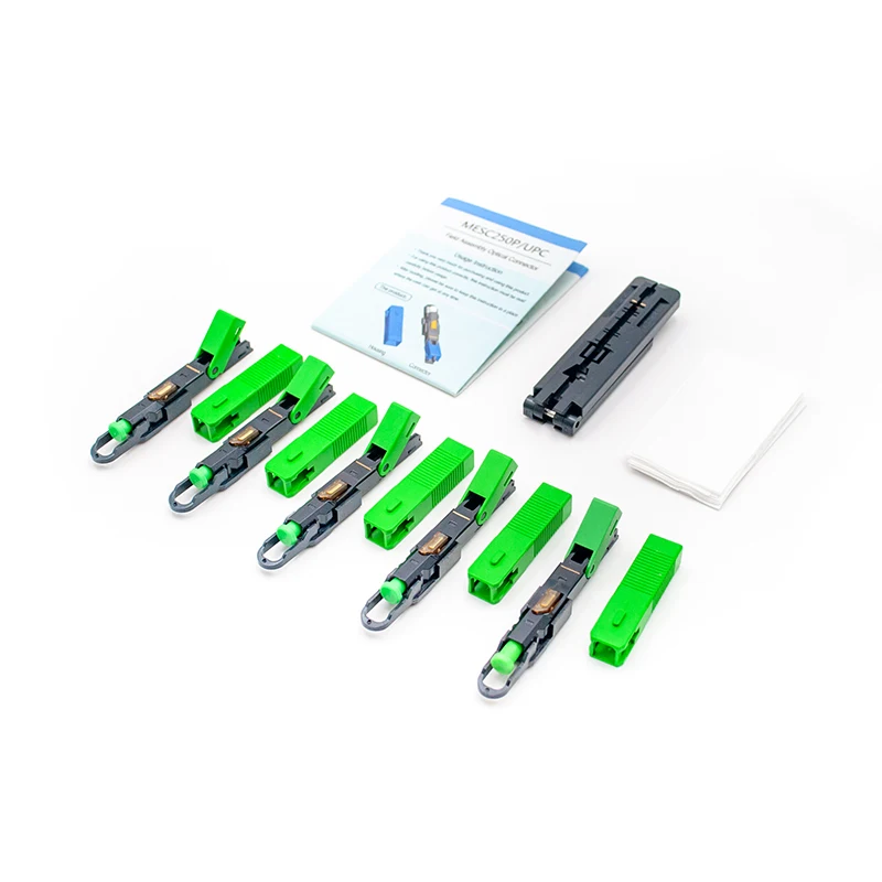 SC APC Волоконно-оптический Быстрый разъем FTTH одномодовый волоконно-оптический