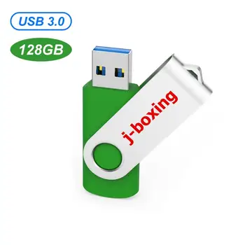 

128GB USB 3.0 Flash Drive Thumb Drives with Led Light флешка 128 гб High Speed 128gig Rotatable Jump Drive for Backup Storage