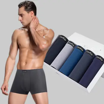 

5Pcs\lot Male Panties Modal Boxers Underwear Comfortable Breathable Men's Underpants Trunk Brand Shorts Man Boxer