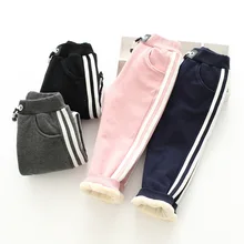 Мужские и женские детские повседневные брюки 18 зимний стиль Супер Мягкие Универсальные повседневные брюки детская одежда 10807