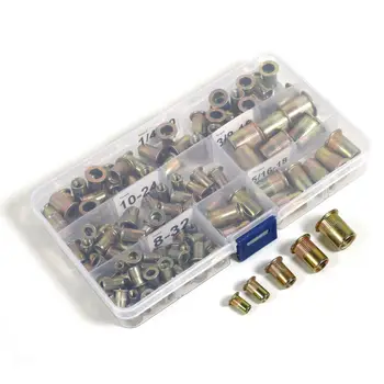 

Set Rivet Nuts Equipment 120Pcs Thread Carbon steel Furniture Decoration