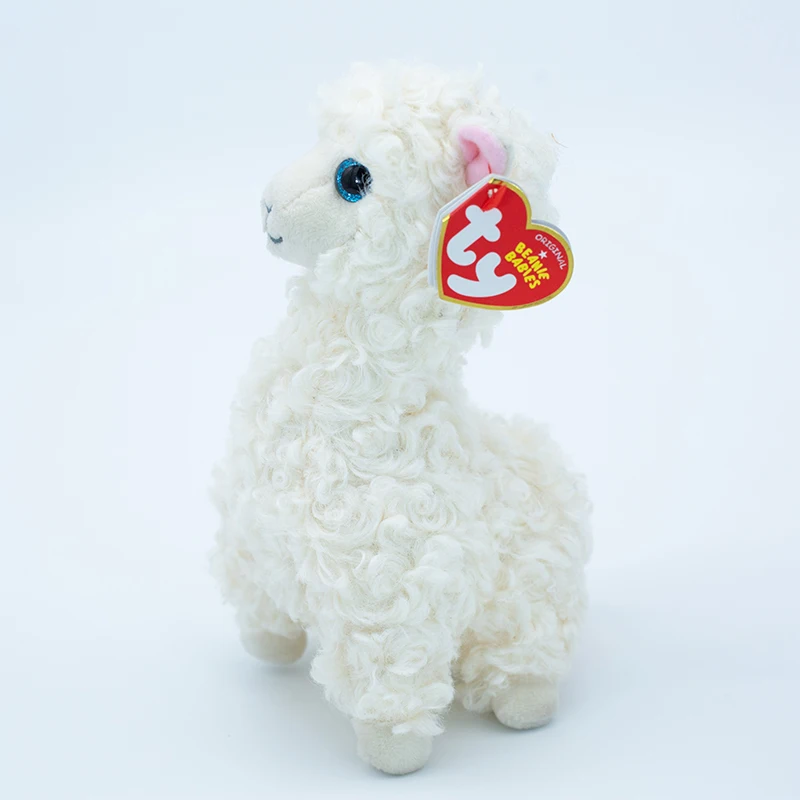15cm Ty Beanie Boo's Collection 6" Lily The Llama Alpaca Plush Soft Toy 