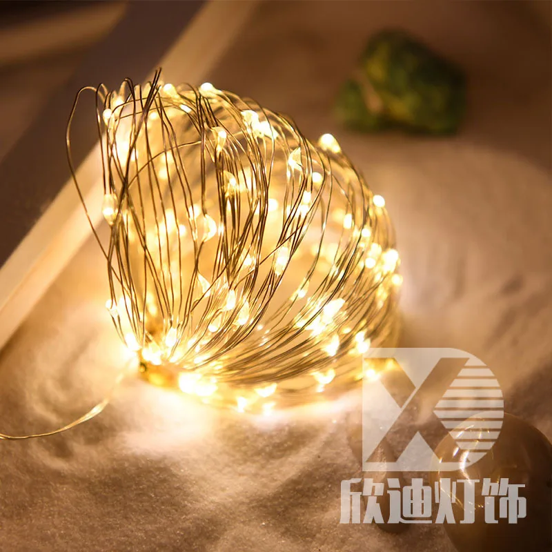 

Led10-120 M Long Copper Wire Lamp String 24 Key Remote Control Waterproof Christmas Holiday Small Colored Lights Firefly Lamp