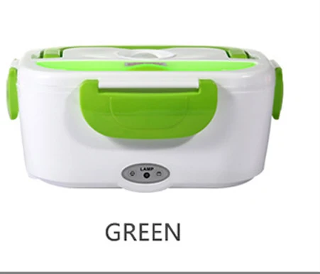 220V EU green Многофункциональный usb автомобильный 12 В электрический тепловой мешок с подогревом Ланч-бокс изоляция автомобиля портативный пищевой ланчбокс для Детские коробки для ланча наборы - Цвет: 220V EU green