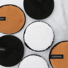 Двухсторонний косметический спонж моющийся макияж спонж для снятия спонж для нанесения пудры
