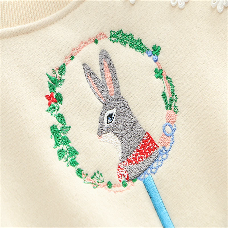 Merry Pretty, женские толстовки с мультяшной вышивкой из кусков, толстовки,, зимние, с длинным рукавом, с круглым вырезом, плюс бархат, милые пуловеры