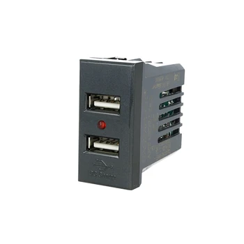 

SANDASDON SD21760 SANDASDON 2 ports USB Charger Module 2,1A black compatible Bticino Axolute
