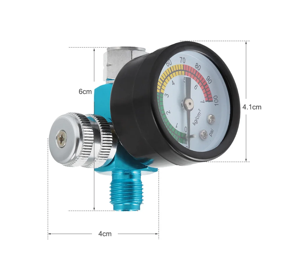 HVLP Spary пистолет регулятор давления воздуха автоматический Краскораспылитель воздуха Регулируемый регулирующий Манометр воздушный инструмент