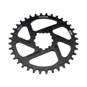 

Fixed Gear Bike Chain Ring Single Speed 30T 32T 34T 36T 38T Direct Mount Cycling Aluminium Alloy Round Bicycle Crankset For GXP