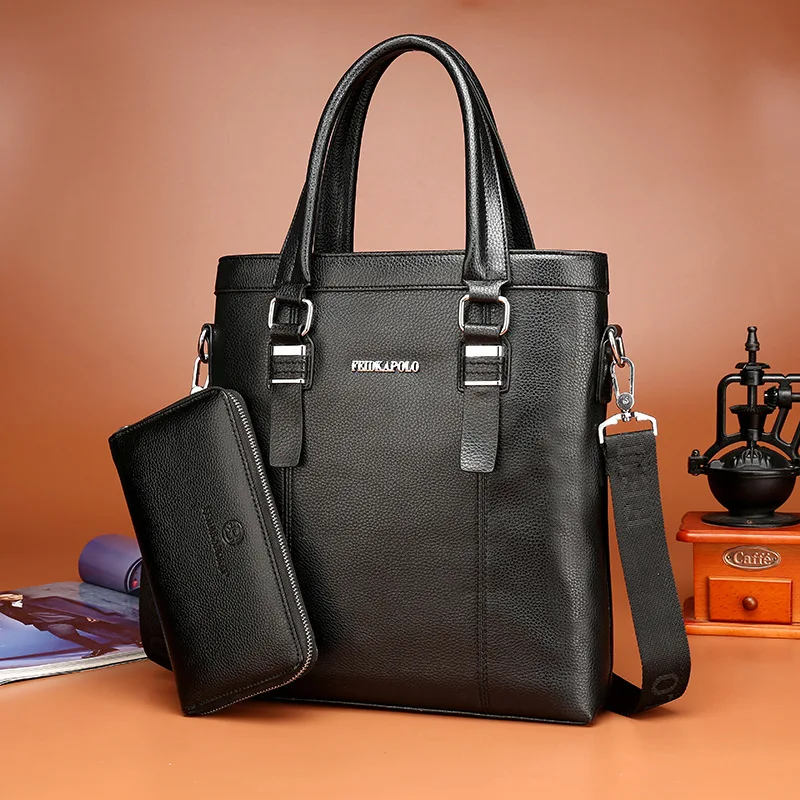 

Europe And America Men's Bag 2018 Spring New Style Shoulder Handbag Shoulder Men's Business Briefcase Men Different Size Bags