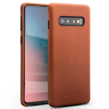 

For Samsung S10 Office Genuine Leather Back Case Calf Leather S9 Note10 Phone Case Slim Back Cover for Samsung Galaxy S10 Plus