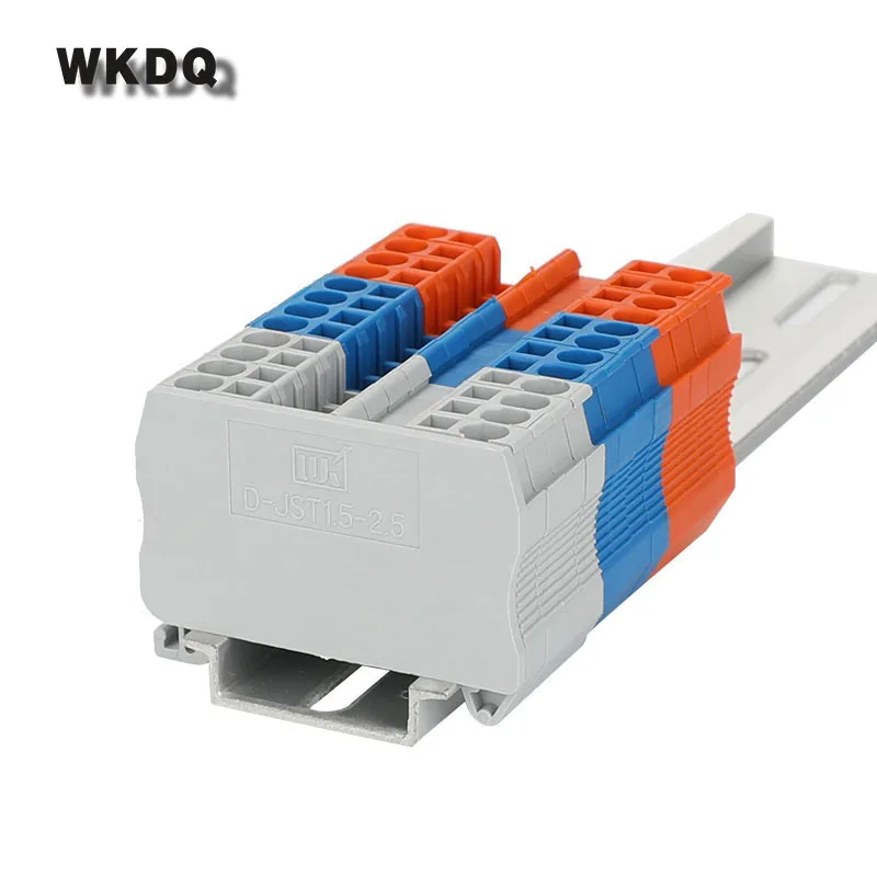 Торцевая крышка ST1.5 ST2.5 и PT 2 5 клеммные блоки на din рейке L49.2/H30/W2.2mm