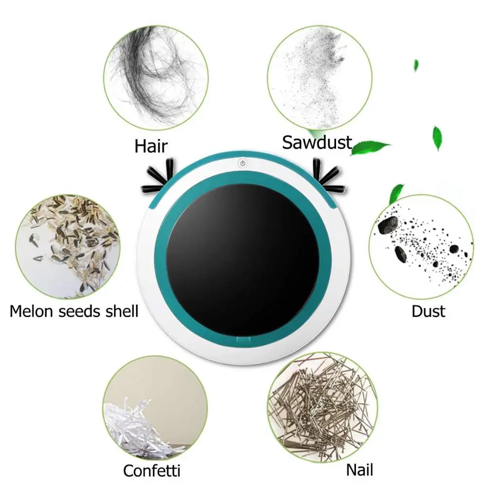 Automatic Smart Robot Vacuum Cleaner Mopping Sweeping Suction Cordless Auto Dust Sweeper Machine Anticollision for Home Cleaning