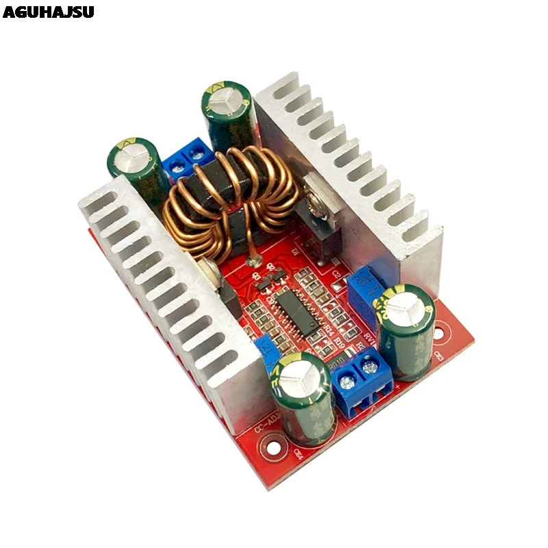 DC 400W 15A Step-up Boost Converter prąd stały zasilacz LED 8.5-50V do 10-60V moduł ładowania napięcia Step Up DC 400W 15A Step-up Boost Converter prąd stały zasilacz LED 8.5-50V do 10-60V moduł ładowania napięcia Step Up