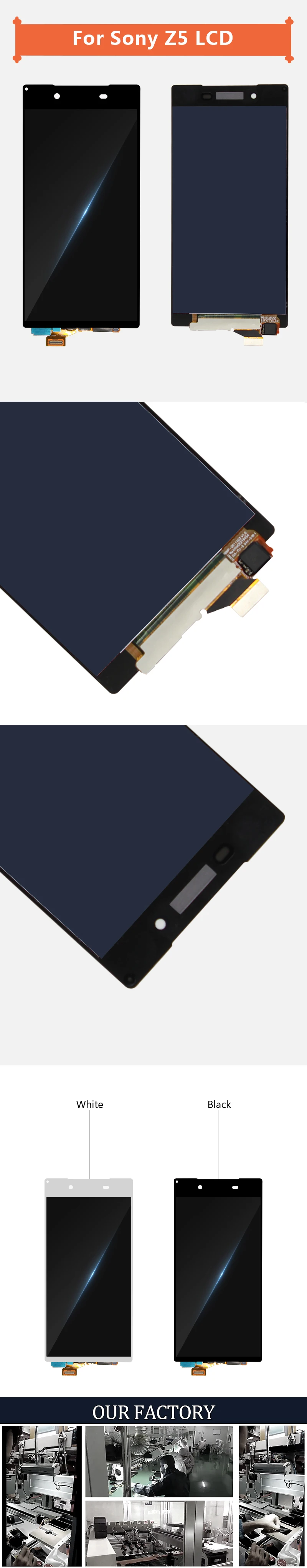 Для sony Xperia Z5 E6603 E6653 E6633 ЖК-дисплей сенсорный экран дигитайзер сборка части для sony Xperia E6683+ подарок
