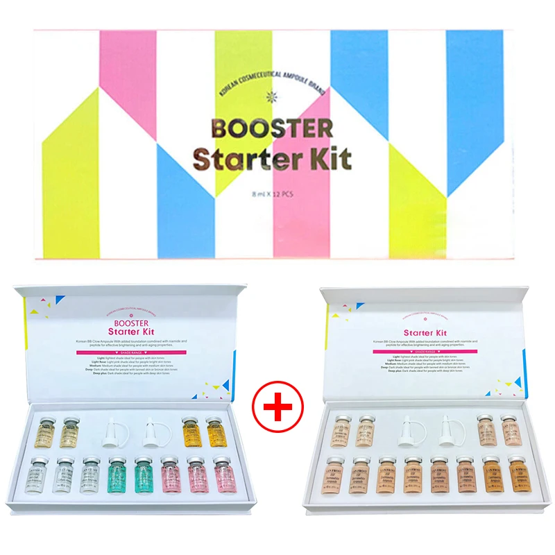 2 box Starter Kit 8 мл корейская косметика BB крем светящийся Stayve сыворотка Meso белая осветляющая сыворотка для отбеливание акне антивозрастная для BB крем машина - Цвет: 2 box Starter Kit