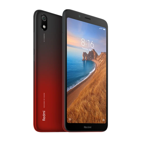 Xiaomi Redmi 7A с глобальной версией, 32 Гб ПЗУ, 2 Гб ОЗУ, 7 A, Восьмиядерный процессор Snapdargon 439, 4000 мАч, камера 12 МП, полноэкранный мобильный телефон 5,45 дюйма - Цвет: Red