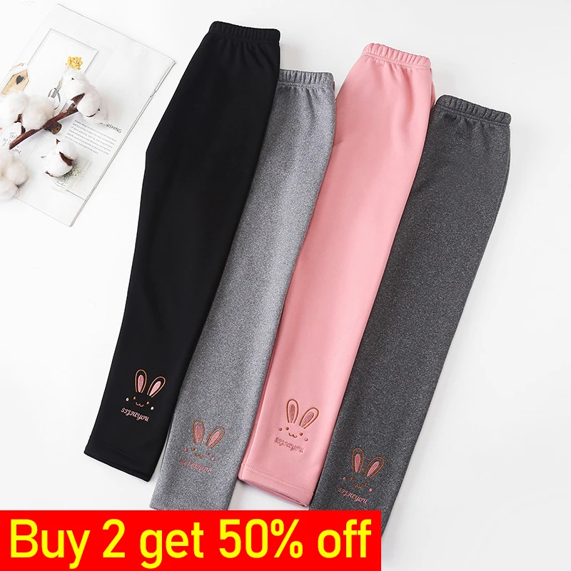  Леггинсы для девочек; Сезон весна осень; Верхняя одежда; Детские леггинсы с бархатной подкладкой; Зимние штаны 