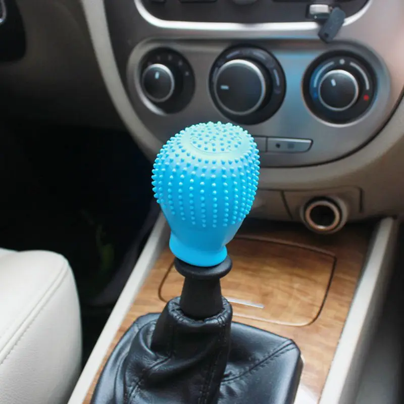 Универсальный автомобильный рукоятки рычага КПП силикона с плавающей точкой противоскользящие округлость противопыльная Защитная рычага крышка Прямая поставка