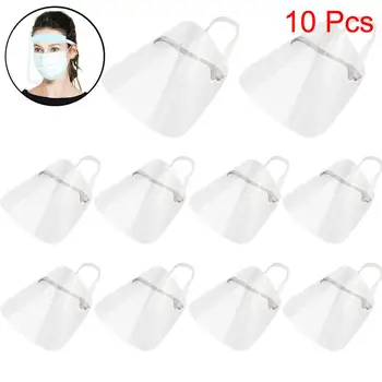

1/2/4/10PC Motorcycle Full Face Shield Mask Windproof Breathable Clear Flip Up Visor Protection Safety Work Guard