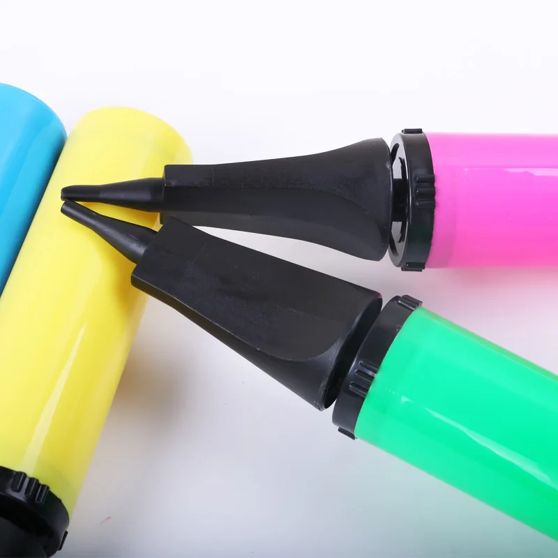 Wedding Balloon Hand Push Charging Cylinder Manual Plastic Pump Portable Two-Way Balloon Pump Wholesale