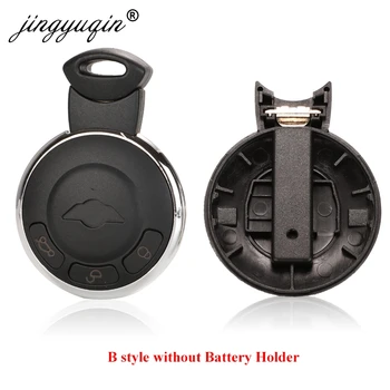 Keyforkess 10 pz/lotto 3 pulsante Uncut lama Smart Fob Shell per BMW Mini Cooper sostituzione della copertura della cassa chiave a distanza - Jingyuqin 10 pz lotto 3 pulsante Uncut lama Smart Fob Shell per BMW Mini Cooper