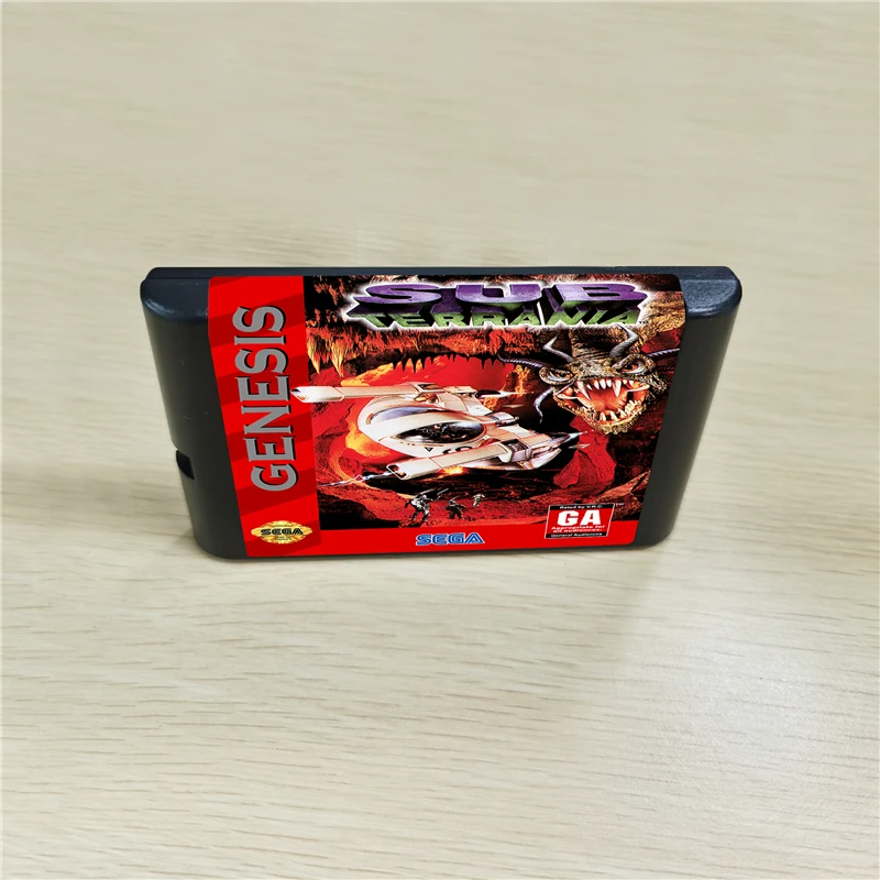 Игровой картридж Sub Terrania - 16 бит MD для консоли MegaDrive Genesis | Электроника