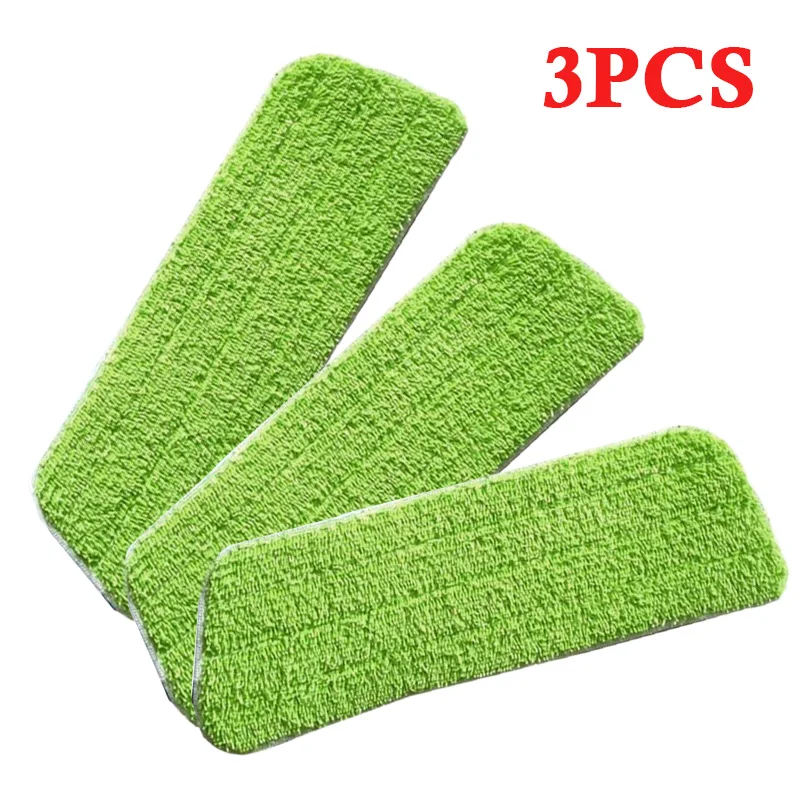 

3x Replace Microfiber Flat Mop Head Refill Floor Cleaning Pads Absorbent Cloth