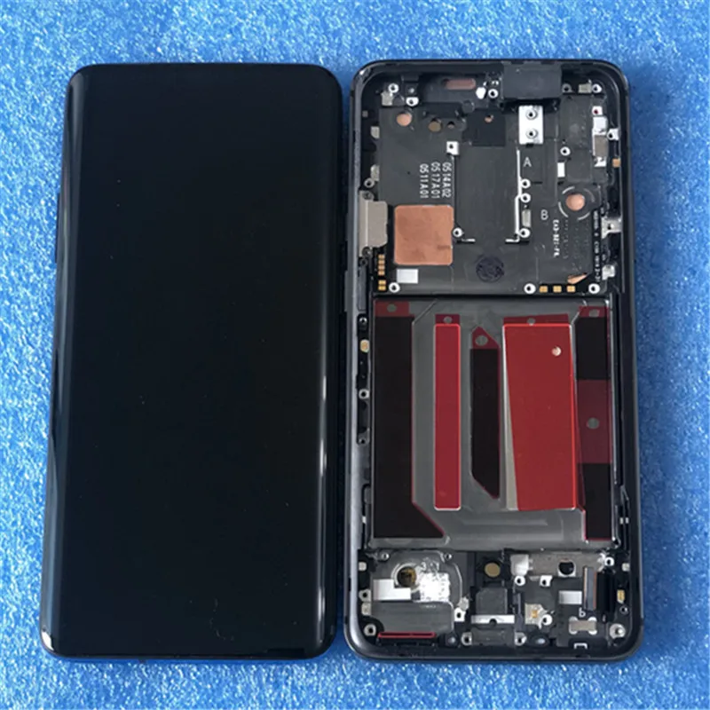 Протестирован для 6,6" OnePlus 7 Pro OnePlus 7T Pro Axisinternational AMOLED ЖК-дисплей рамка+ сенсорная панель дигитайзер