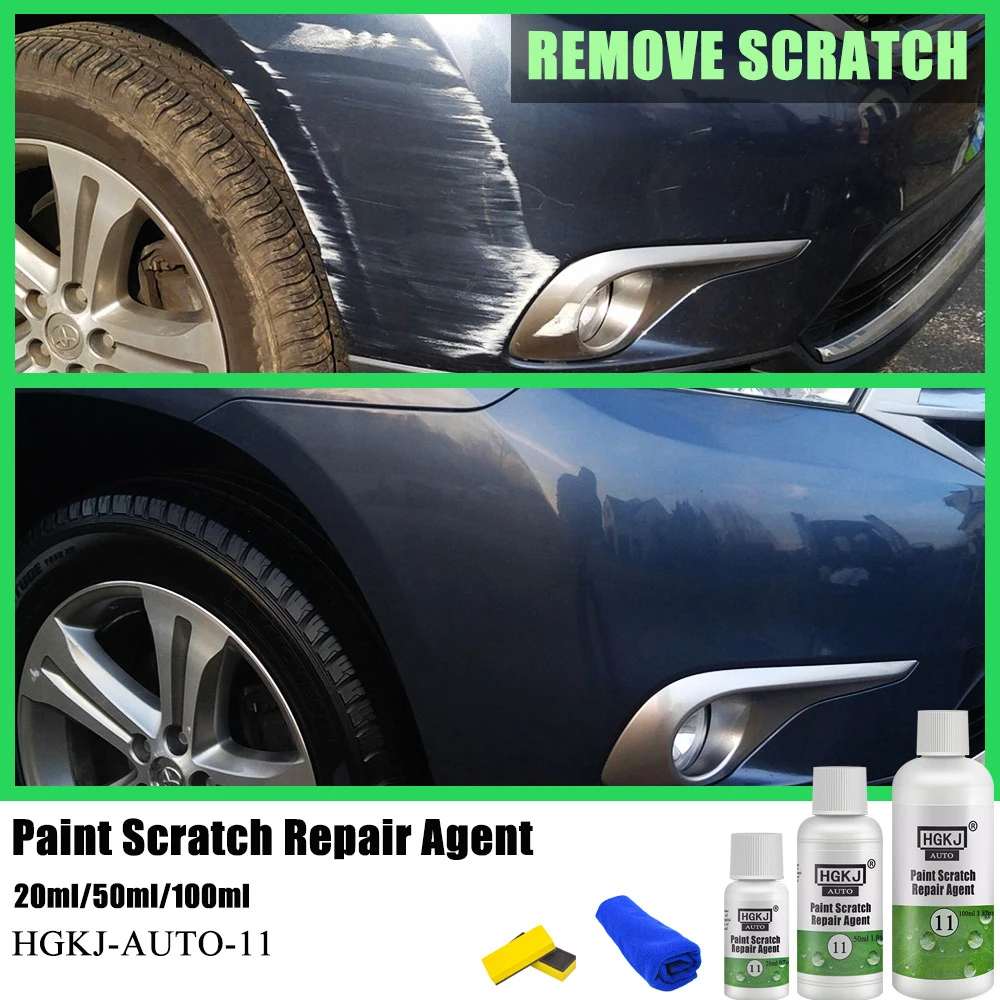 Car Scratch Repair Paste HGKJ 11 Paint Care Restorer Slight Scratch Solution Remover Agent Polishing Restoration Wax for Auto car scratch repair paste