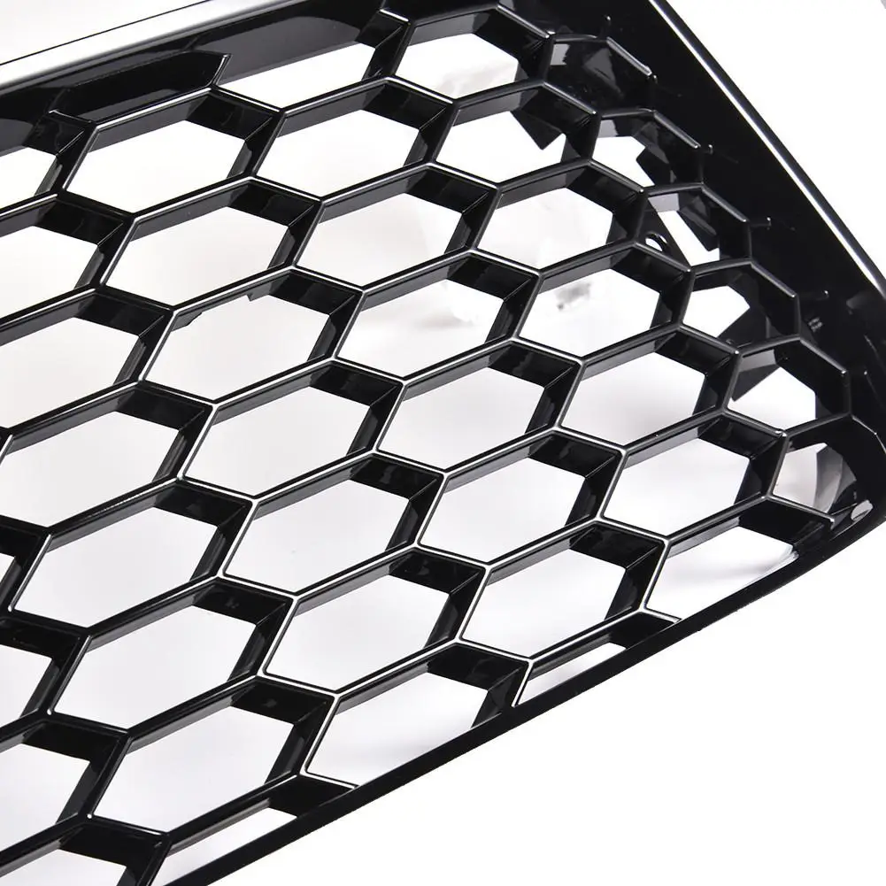 New Fog Lampshade Left/Right Fog Light Cover Honeycomb Hex Grille ABS Car Accessories For Audi A5 S-Line/S5 B8 RS5 08-12