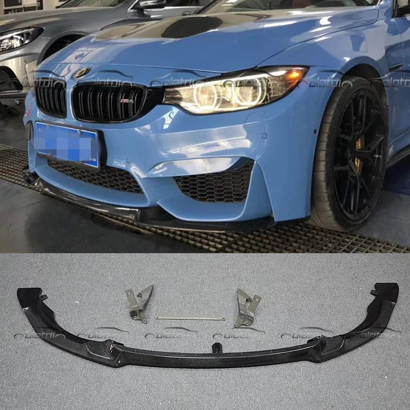 Разветвитель для переднего бампера OLOTDI BMW F80 F82 F83 M3 M4 2014 спойлер из углеродного