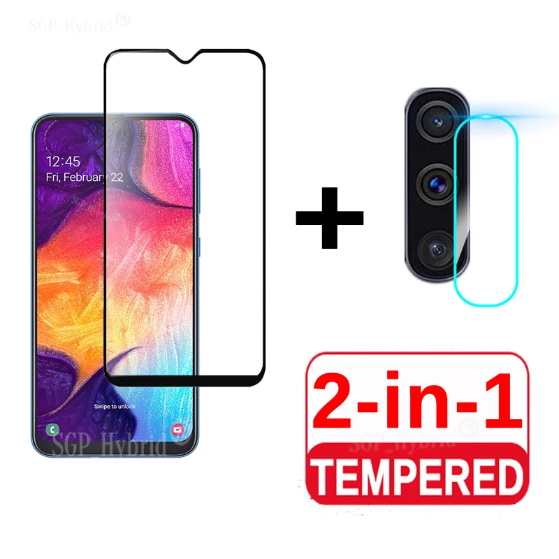 

2 In 1 on For Samsung Galaxy A50 A90 5G Camera Lens Film Screen Protector Protective Tempered Glass for Galaxy A51 A71 Glass Fil