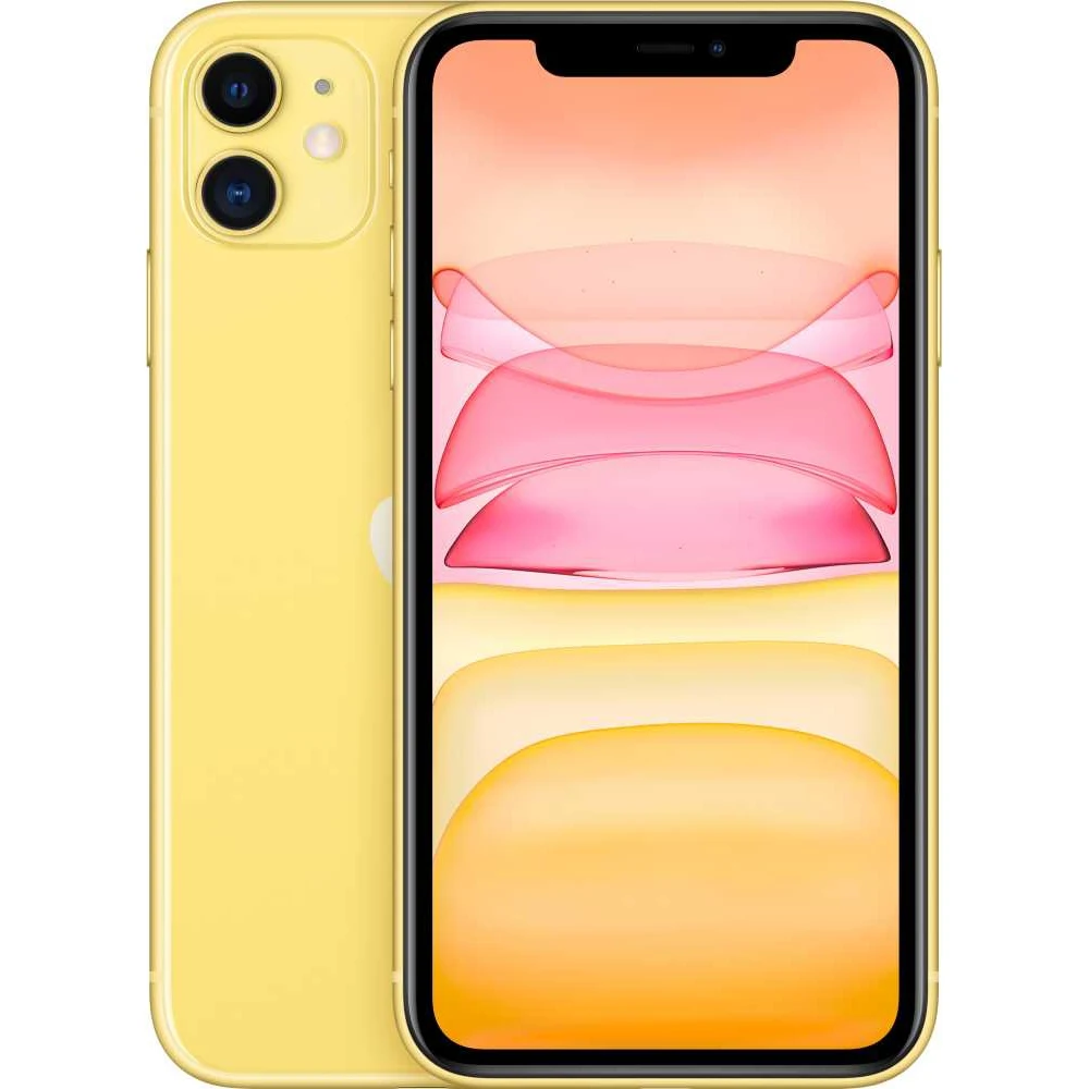 Smartphone Apple iPhone 11 MWLW2RU/A 64 GB yellow 3G 4G 1Sim 6." IPS 828X1792 iOS 13 12Mpix 802.11ax N