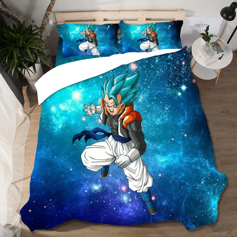 Пуховые и льняные комплекты хлопковый комплект постельного белья s Dragon Ball пододеяльник простыни наволочки постельное белье Комплект постельного белья королевского размера для дома