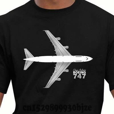 Футболка мужская летная в стиле ретро с принтом Боинг 747 Heathrow Нью-Йорк | Мужская