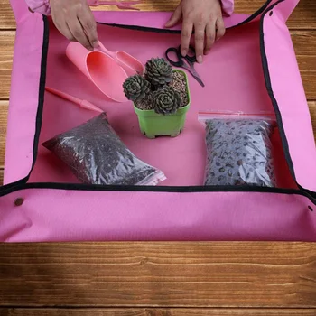 

Foldable Transplanting Repotting Plant Change Soil Watering Pads Indoor Bonsai Work Cloth Gardening Mat Succulents Gardening Mat