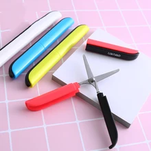 Mini Student Multiple Coloursafe Foldable Portable Stationery Paper Cutting Scissors Student Children Handmade Office Household Cutting Supplies Mini Student Multiple Coloursafe Foldable Portable Stationery Paper Cutting Scissors Student Children Handmade Office Household Cutting Supplies