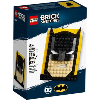 

LEGO 40386 DC Series Batman Brick Sketches Portrait of The Famous Crime Fighter of GOTHAM CITY Perfect Christmas Gift Toys