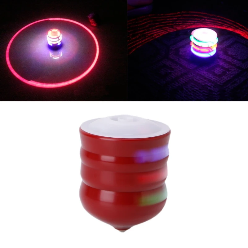 

Multi Color Spinning Tops Toy Spinner Flash Light Gyro With Music for Kids Gift