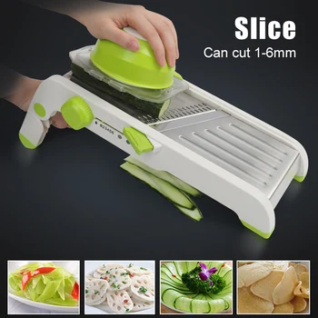 

Multifunction Mandoline Slicer Adjustable Vegetable Slicer Multi Blades Manual Potato Carrot Grater Onion Slicer C44