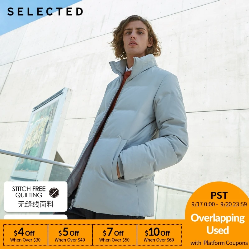 SELECTED Men's Winter Down Jacket Short Down Coat Sport Casual Warm Clothes SP | 418412561