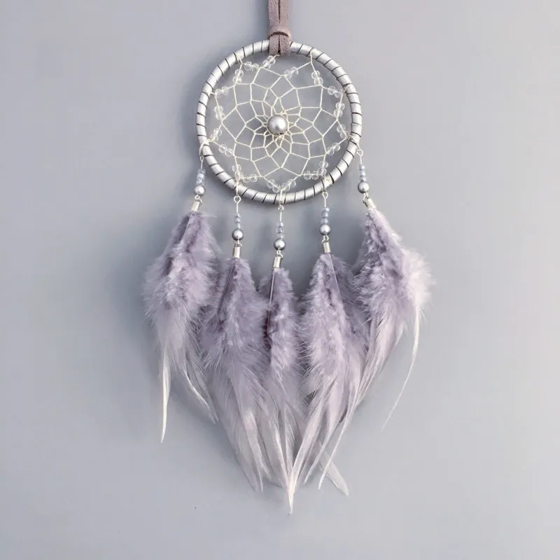 

Simple Dream Catcher Looking Up At The Starlit Sky Indian Feather Dream catcher Hanging Accessories Nice Literary Gift