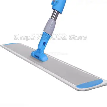 

60cm Wet/dry Dual Use Flat Mop Aluminum Alloy No Bend Down Rotating Cleaning Pad Efficient Durable Hand Wash Free