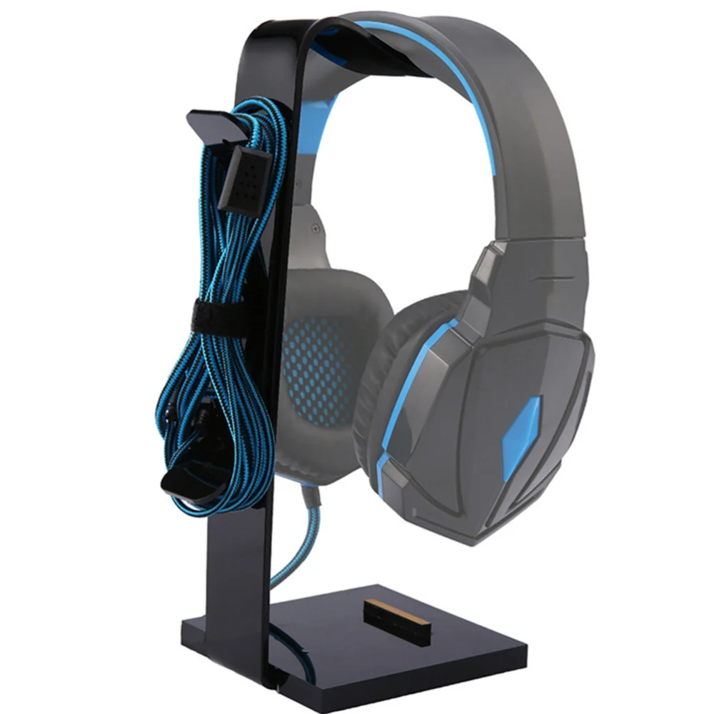 1Pc Headphone Display Stand Acrylic Durable Detachable Stereo Headphone Bracket Headphone Holder Headset Rack for Office Dorm Ho