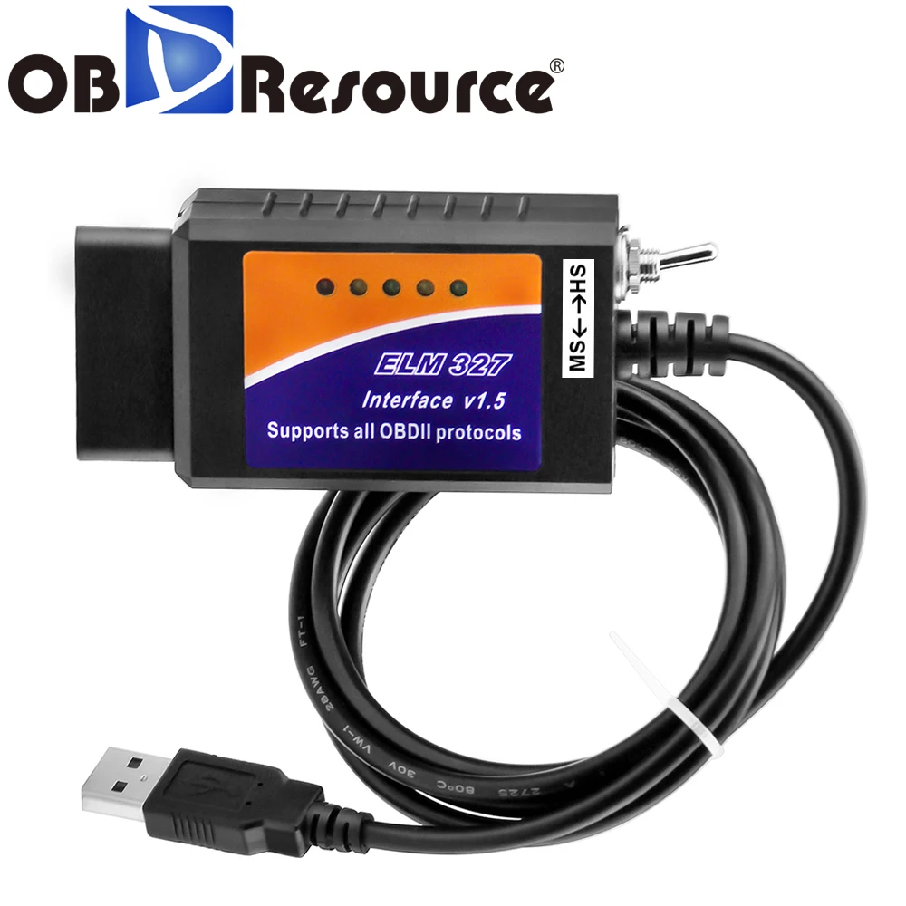 

ELM 327 V1.5 USB ELM327 with Switch for Ford Forscan ELMconfig Code Reader Scanner PIC18F25K80 Car Diagnostic Tool for vag Volvo
