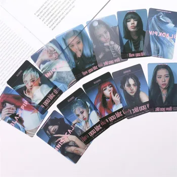 

12 Pcs / Set Kpop Blackpink New Album Photo Lisa Jennie Rose Jisoo Transparent Photocard Good Quality Card Supplies New Arrival
