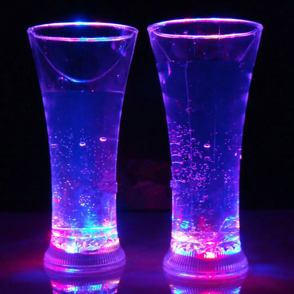 500 мл светодиодный светильник со светящимися кубиками льда, медленный мигающий светильник с меняющими цвет чашками, без выключателя для украшения свадебной вечеринки